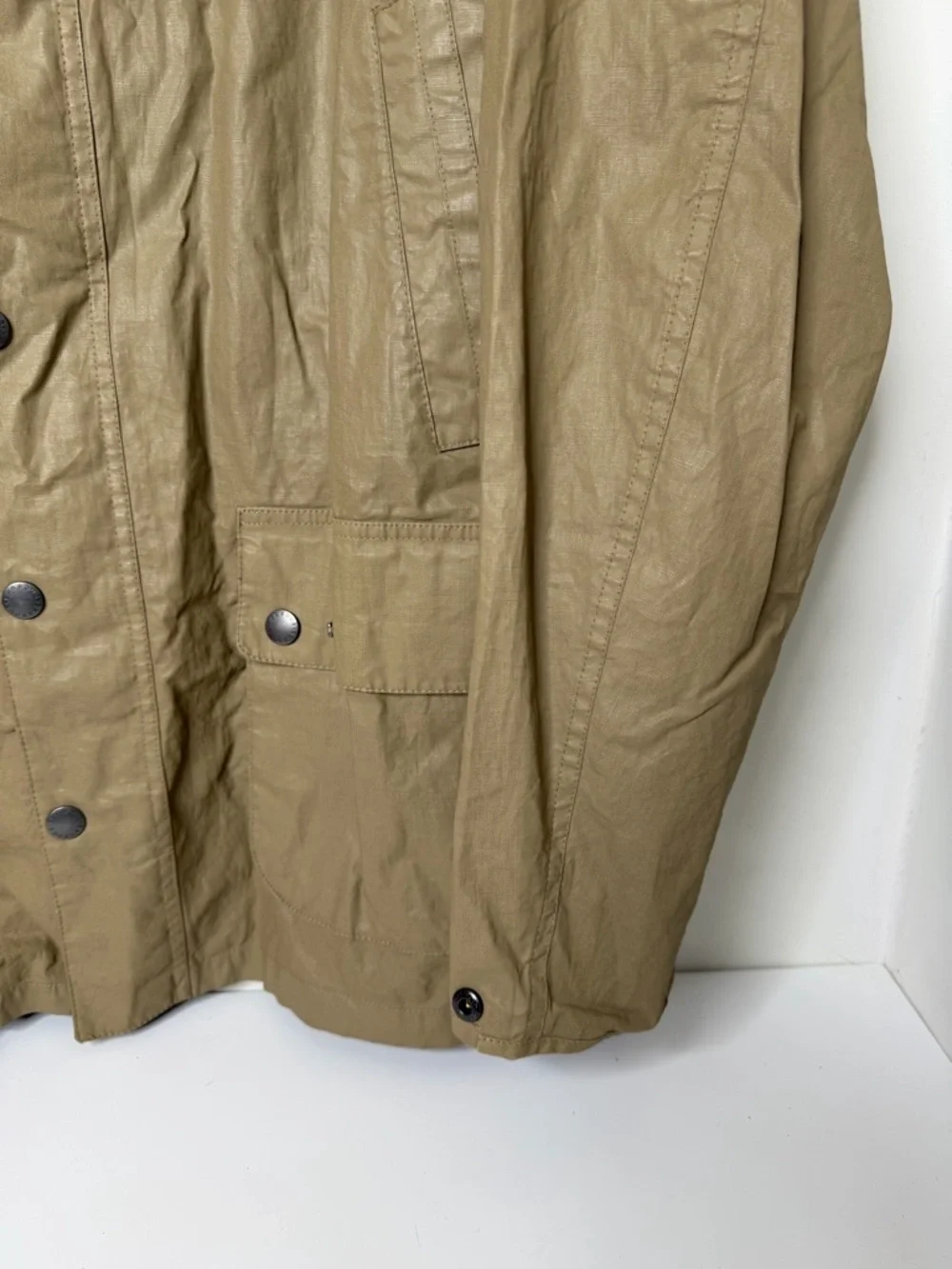 Barbour Beaufort Waxed Jacket Tan men’s size XXL - Picture 4 of 16